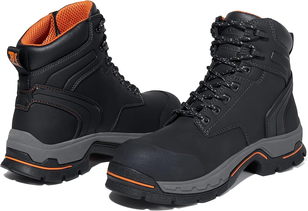 Timberland PRO Men's 6 Inch Stockdale Grip Max Alloy Toe Work and Hunt Boot
