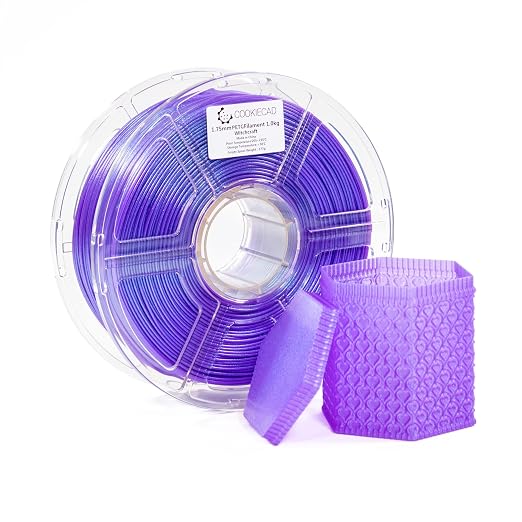Cookiecad Witchcraft Shiny Iridescent Holographic PETG 3D Printer Filament 1.75mm 1kg