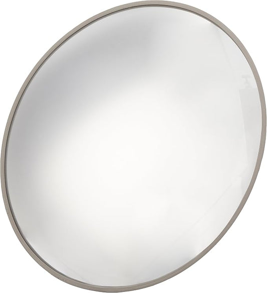 26” Acrylic Scratch Resistant Outdoor Convex Mirror With Plastic Back, Outdoor Security Mirror for the Garage Blind Spot, Store Safety, Warehouse View, Circular Wall Mirror for Personal or Office Use