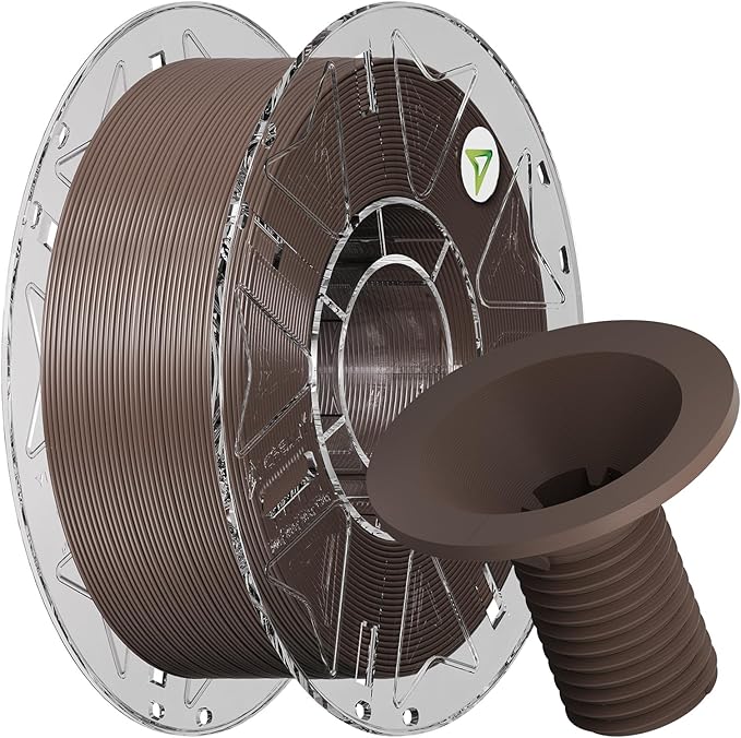 Creality Carbon Fiber PETG Filament 1.75 mm 1KG, Hyper PETG-CF Filament, Matte Finish, Heat-Resistant, High Strength & Outdoor Durable, High Speed 30-600mm/s, Fits for Most 3D Printers, (Tea Brown)