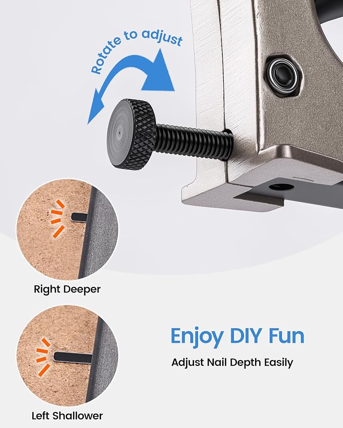 meite Point Driver HM515 Manual Tool with 1000-Count Flexible Point Nails, Picture Framing Tool for DIY Crafts, Frame Point Driver, Picture Frame Stapler/Nailer/Tacker