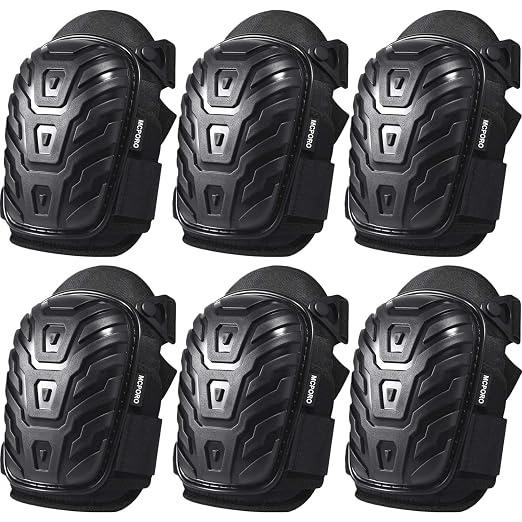 Professional Knee Pads for Work – Breathable Heavy Duty Construction Pads With Foam Padding for Construction, Gardening, Flooring with Adjustable Non-Slip Straps (3)