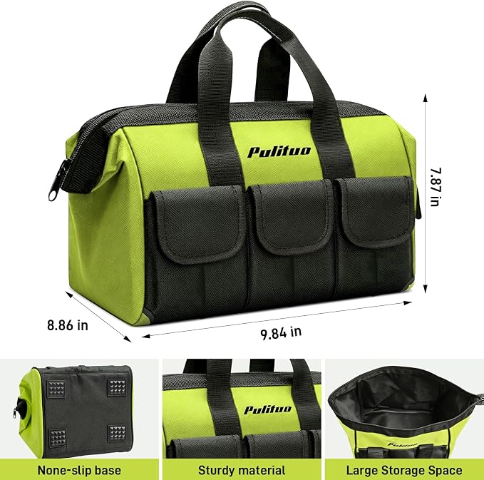 PULITUO 20V Max Cordless Drill/Driver Set with Storage Bag, 2 Batteries, 30Nm, 21+1 Torque, 2 Speed, Keyless 3/8" Chuck, LED Light, Electric Screwdriver Function, Home Kit (Green)