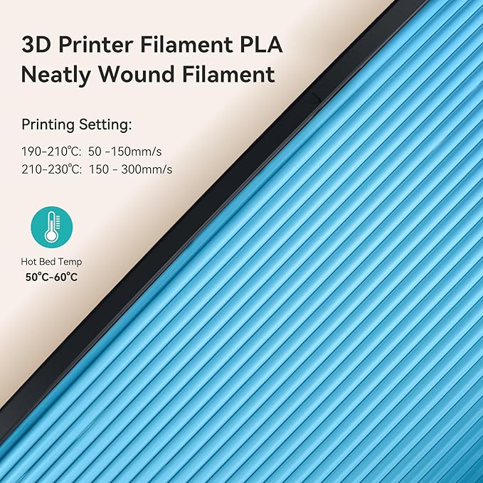 SUNLU PLA Matte 3D Printer Filament 1.75mm, PLA Filament 1kg Spool (2.2lbs), Dimensional Accuracy +/- 0.02mm, Matte Sprout Green PLA