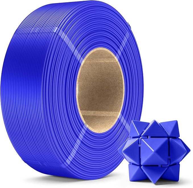 SUNLU PLA+2.0 3D Printer Filament Refill 1.75mm, 1KG Klein Blue | High Toughness PLA+ Filament, No Spool Refill for Reusable Spools, Compatible with Bambu Lab 3D Printers, Klein Blue