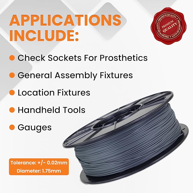 3D-Fuel Tough Pro PCTG Filament for 3D Printing, Better, Charcoal Gray