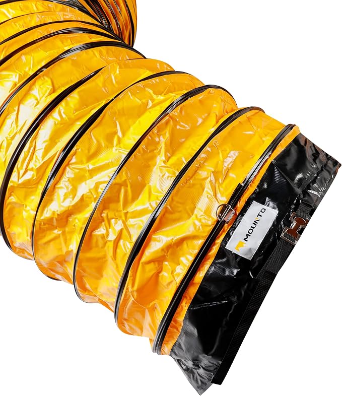 MOUNTO 25FT PVC Flexible Duct Hosing for Exhaust Fan (30inch)