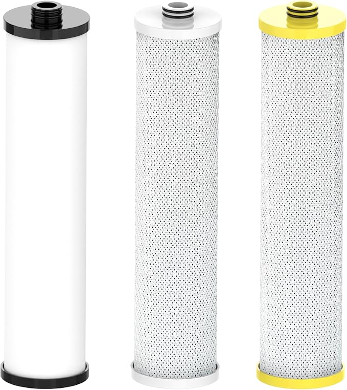 Waterspecialist WS851 Water Filter, Replacement for Aquasana® AQ-5300+R, Claryum® 3-Stage Max Flow, AQ-6300M, 800 Gallons, 3 Filters