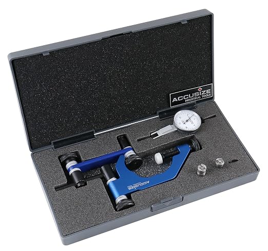 Accusize Dial Test Indicator 0.03 x 0.0005 in with Holder | Universal Holder Fits 5/32 in Shank or Dovetail; 0-12 in Reach; Includes 3/8 in and 5/32 in Clamps, P900-S186