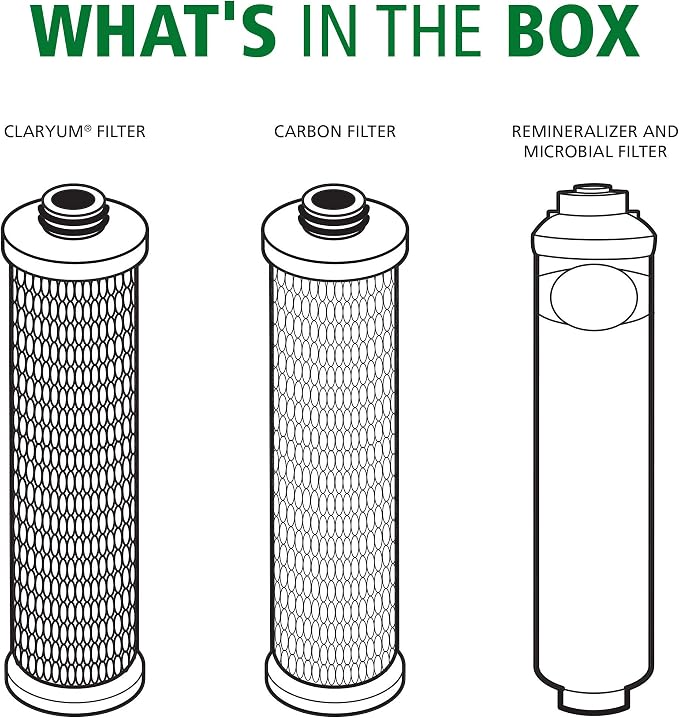 Claryum®, Carbon, & Microbial Remineralizer Replacements for the AO-US-RO-MB-4000 - Not Compatible with SmartFlow Systems