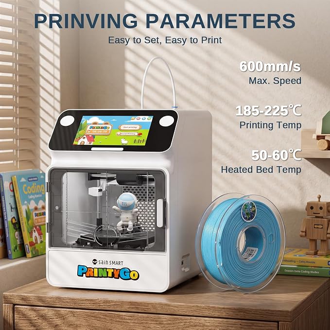 SainSmart PLA Filament 1.75mm, Planet Explorer 8-Color Mini Spool Bundle, 250g Each, High-Speed PLA, +/-0.02mm Accuracy, Easy-to-Print, Compatible with Most FDM 3D Printers
