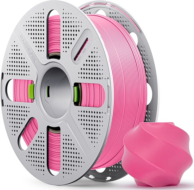 PLA Basic, Pre-Dried Filament with Quick-Swap Reusable Spool 1kg (2.2lbs), 1.75mm 3D Printing Filament, Compatible with Bambu Lab 3D Printers – Hot Pink