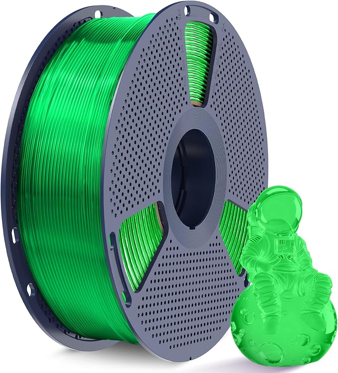 SUNLU TPU 3D Printer Filament 1.75mm, High Speed 95A TPU Filament, Flexible 3D Filament for Fast Printing, Dimensional Accuracy +/- 0.03mm,(1kg Clear Green,95a TPU)