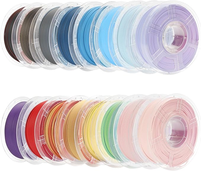 iSANMATE 16KG Matte Tri Color Dual Color PLA Filament Bundle 1.75MM 30-300mm/s Fast Color Change Filament by Angle Multicolor Bulk Fit for Bambu Lab 3D Printers,AMS,AMSLite