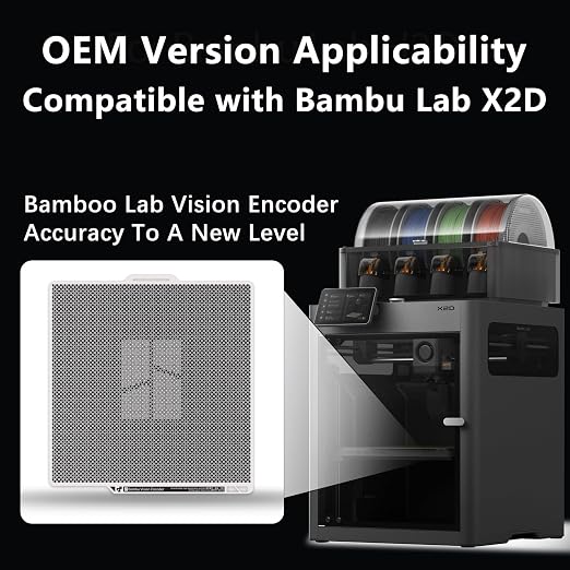 Original Bamboo X2D Vision Encoder for Bambu Lab X2D Build Plate 3D Printer Below 50μm Motion Accuracy for Bambu Lab Vision Encoder Injection-Molded-Level Quality Bambu X2D 3D Pinter Accessories