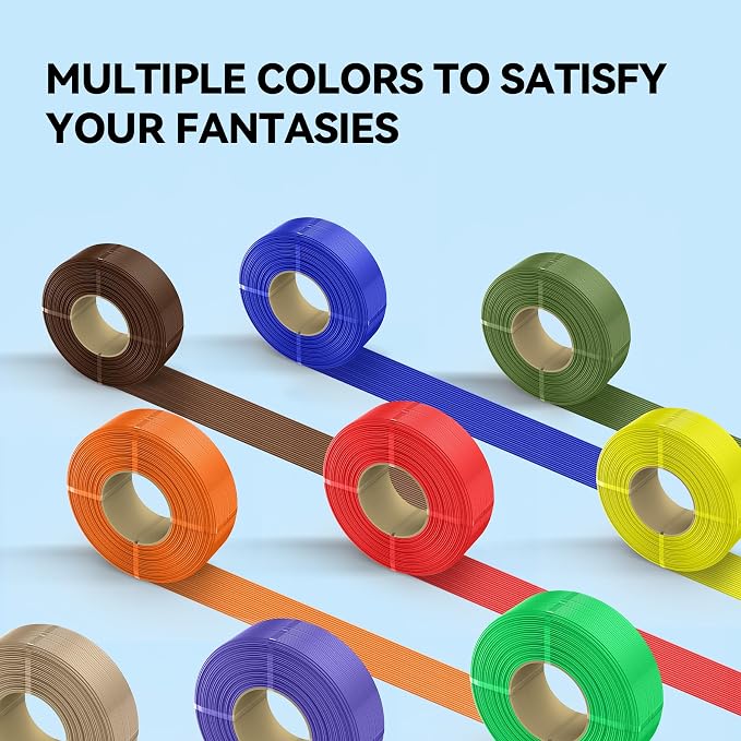 SUNLU Filament Refill 1.75mm,4 Grey | pla Refill 4kg,Suitable for Bambu Lab Filament and SUNLU Reusable spools,Dimensional Accuracy +/- 0.02 mm.