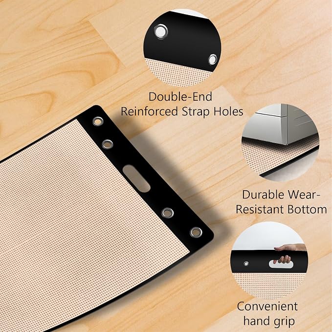 Oversized Large Appliance Slider with Pull Strap,Furniture Moving Slides for Floor Protection Premium Moving Mat for Tile Carpet and Hardwood Floor