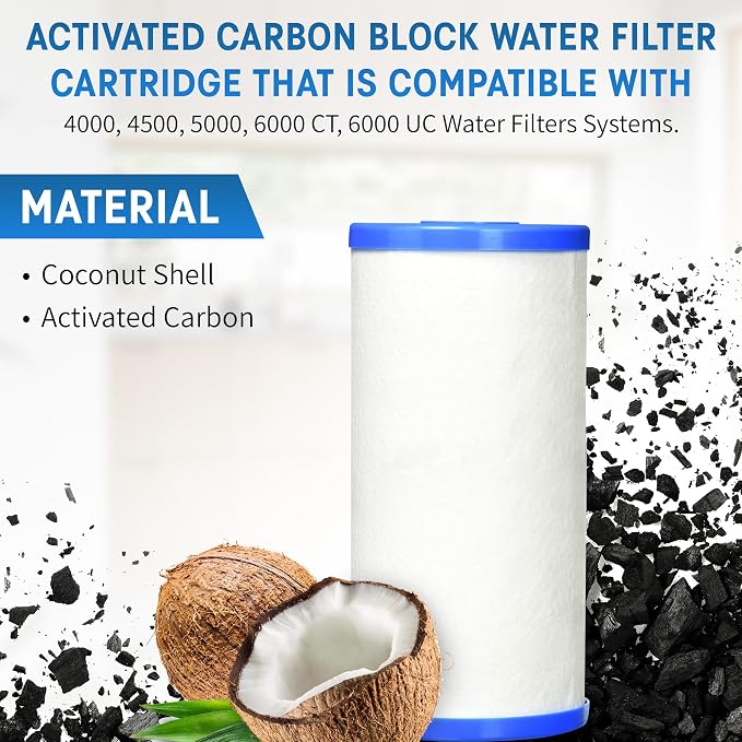CFS – Water Filter Cartridges Compatible with FrescaPure 4000, 4500, 5000 and 6000 Models – Replacement Water Filter – Whole House Filter – 1 Pack