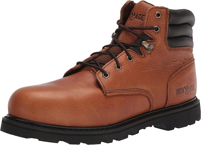 Iron Age Men's Safety 6" Backhoe Electrical Hazard Steel Toe Work Boots