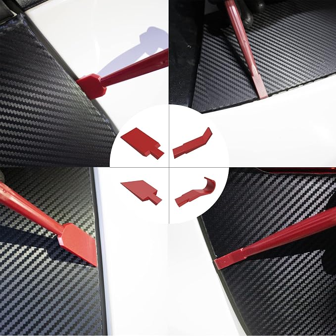 Vinyl Wrap Tool Kit Window Tint Kits for Automotive Vinyl Wrap, Window Film Installation, Include 7PCS Tinting Squeegee, Felt Squeegee, Vinyl Wrap Gloves, Cleaning Cloth and Snap-Off Utility Knife