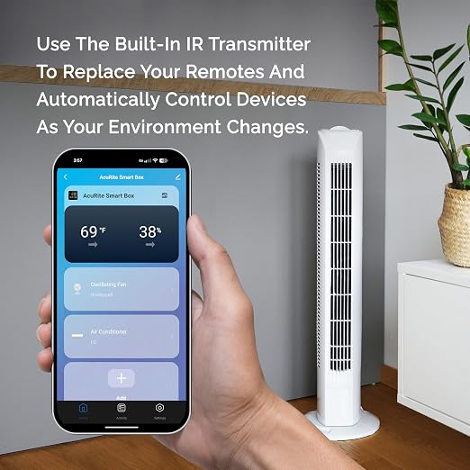 AcuRite Digital Indoor Thermometer and Hygrometer, Infrared Controller