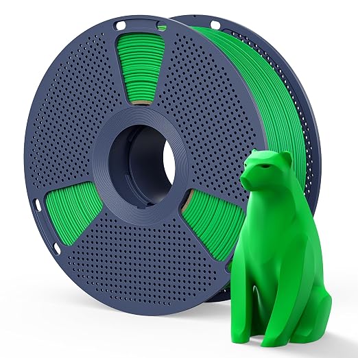 Matte PLA Filament 1.75mm Grass Green Color, 1kg(2.2lbs) SUNLU 3D Printer Filament, Smooth Matte Finish, Less Brittle, Reduced Layer Line Appearance, Green