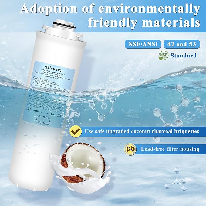 51300C Filters, Replacement for Elkay 51300C EWF3000 Filter By NSF/ANSI 42 Certified,Compatible with Ezh2o Filter Replacement Bottle Stations, High Capacity 3000 Gallon (No Chip) 3 Packs