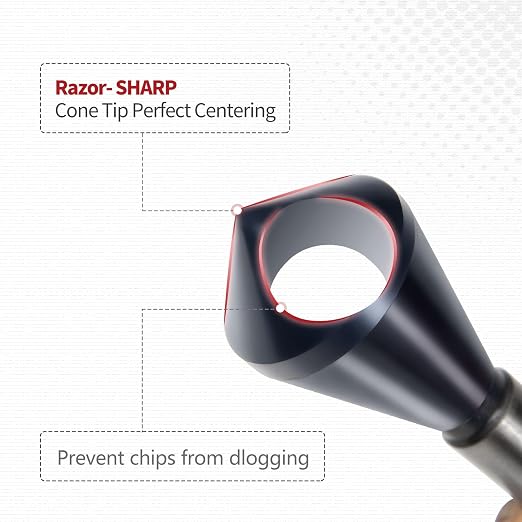 4PCS Cobalt Single-End Countersink Chamfer Tool Set - Heavy-Duty M35 90-Degree Countersink Bits for Metal, Stainless Steel, Copper, Wood, Fiberboard,SAE 1/4"-3/4", 2-5, 5-10, 10-15, 15-20MM