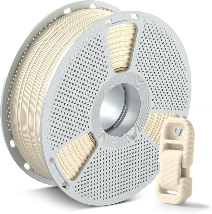 SUNLU Easy PA Filament 1.75mm 1KG, Nylon 6+66 3D Printer Filament, Polyamide (PA) Nylon Filament, Strong and Durable, Warp-Free Printing, PC Spool, Fit Most FDM Printer, 1KG Spool, Natural White