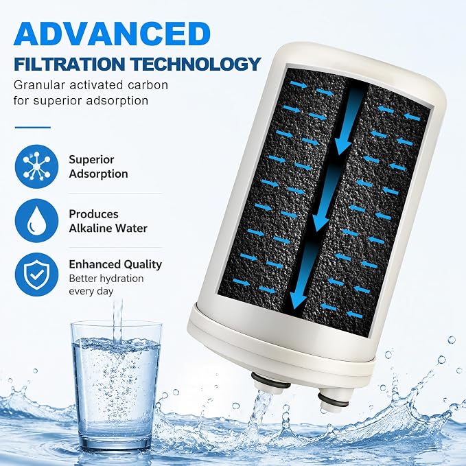 Premium Granular Activated Carbon Filter Compatible with HG-N Type Water Ionizer, Compatible with Enagic Kangen LeveLuk SD501, JrIV, KANGEN 8(Not Original Type Before 2010)