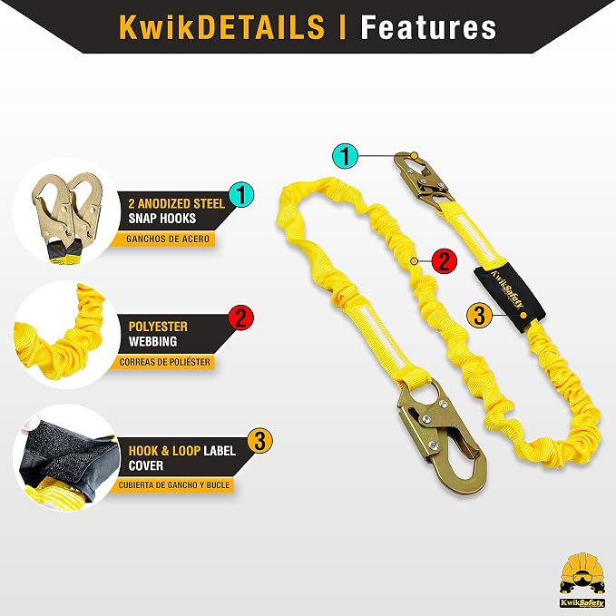 KwikSafety - Charlotte, NC - Gibbon Grip 3 ft [Combo] Safety Anchor Cross Arm Strap Beam Choker ANSI Fall Arrest System Web Pass Thru Double D Ring Anchorage Sling OSHA Protection