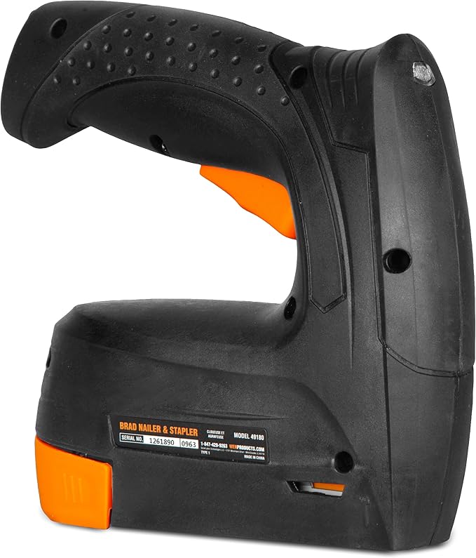WEN 4V Max Cordless 2-in-1 5/8-Inch Brad Nailer and T50 Crown Stapler with USB Charger (49180T)