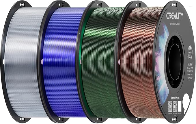 Creality PETG 3D Printer Filament 4 kg, Excellent Toughness High Precision, Odorless Non-Toxic Moistureproof, Glossy PETG Filament 1.75mm for 3D Printer