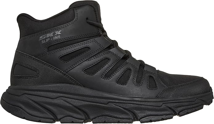 Skechers mens D'lux Walker Sr Hands Free Slip Ins Tactical Boot