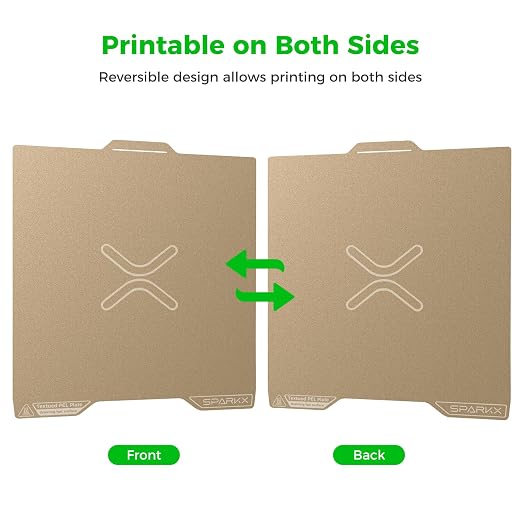Creality SparkX i7 Build Plate Original 265x300mm Dual Side Textured PEI Bed Plate Spring Steel Magnetic 3D Printer Build Plate for Creality SparkX i7