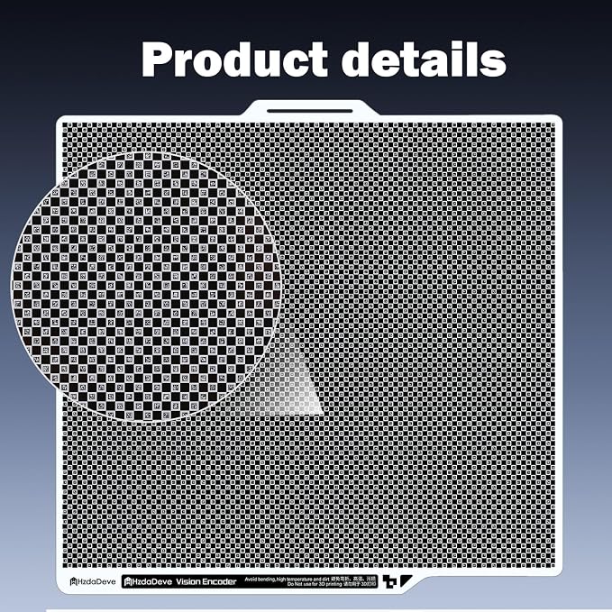 Vision Encoder for X2D/X2D Combo High Precision Calibration 5-Minute Calibration Below 50μm Motion Accuracy Unified Accuracy Tool for Bambu Lab X2D Combo 3D Printer Accessories