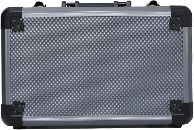 16in Reinforced Aluminum Hard Case with DIY Customizable Foam Inserts (15.9 x 9.7 x 4.8in Interior)