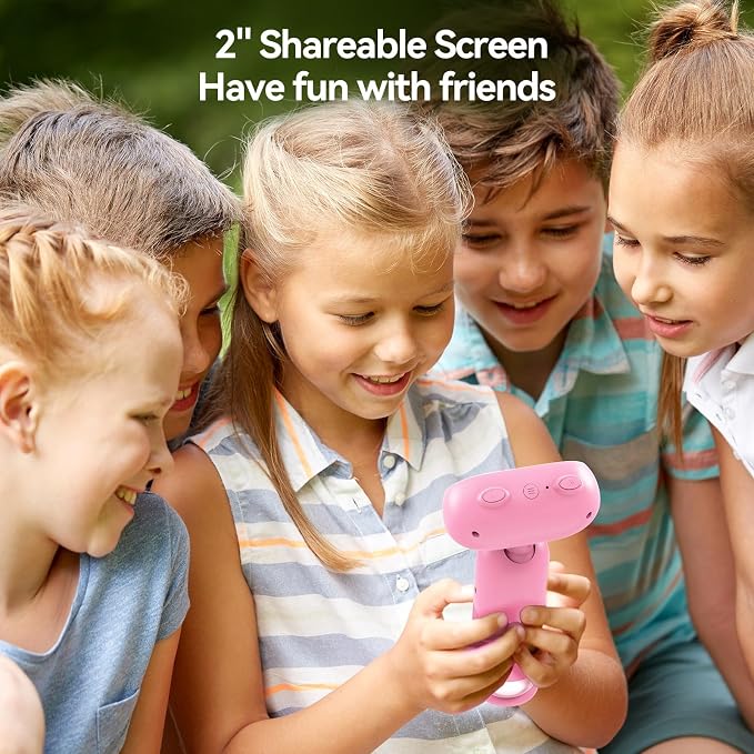 TOMLOV P30 Kids Microscope with 2" LCD Screen & 1000X Zoom, Portable Digital Magnifying Glasses for Science Exploration, Includes 16GB SD Card & Slides, for Boys Girls Ages 5-12