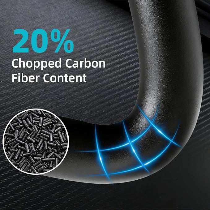 IEMAI PAHT Carbon Fiber Nylon Filament 1.75mm Matte Black 1KG, Industrial PAHT-CF 3D Printer Filament Extremely High Temperature & Chemical Resistant, High Stiffness & Strength