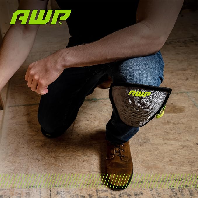 AWP Gel Pro Flooring Knee Pads | Gel/foam padding provides all-day comfort
