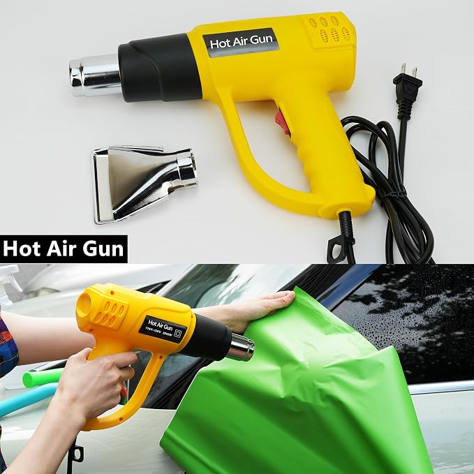 Umaki Window Tint Application Kit, Car Film Tools, Vinyl Wrap Tools with Heat Gun, 4inch Squeegee, Retractable Knife & 10 Blades, 300ml Spray Bottle, Window Squeegee, Edge Trimming Squeegee Kit
