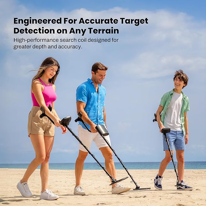 Bounty Hunter TK4 Tracker IV Metal Detector – All-Terrain Gold, Silver, Coin & Relic Finder with 8" Waterproof Coil, 3 Detection Modes – for Adults & Kids – Made in USA