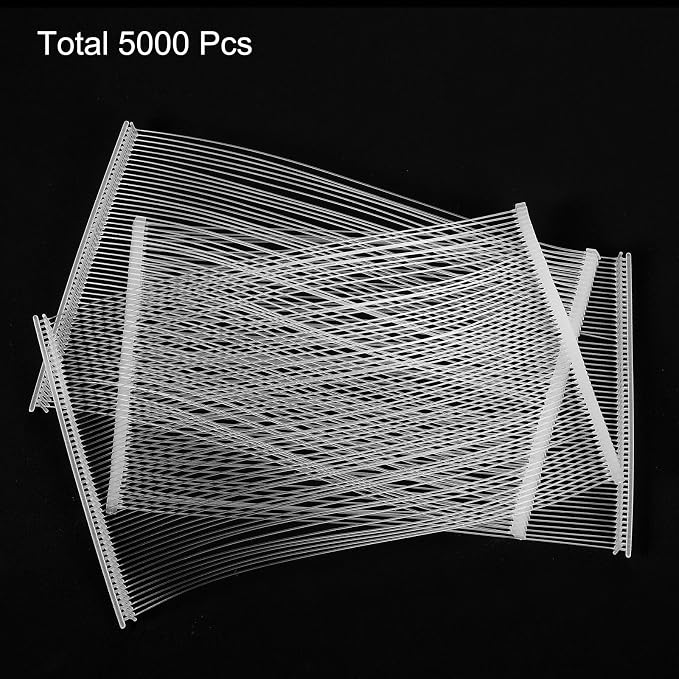 uxcell 150mm Tag Pins Standard Tagging Barbs Clothes Fasteners Tag Attachments for Clothes 5,000pcs, Clear