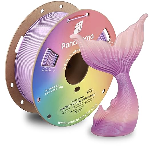 Polymaker Panchroma PLA Filament 1kg, Gradient 3D Printing Filament 1.75mm | Celestial Purple-Pink, Neatly Wound PLA for Easy Print & Smooth Feeding. Compatible with Bambu Lab & Most 3D Printers