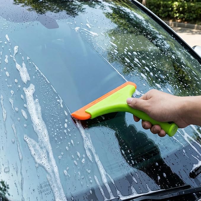 Spanno Vinyl Wrap Tool Kit Window Tint Vinyl Wrap Installation Kit, Include Felt Squeegee, Heat Gun, Utility Knife, Wrapping Bag, Water Blade, (10 Pcs Tinting Kit)