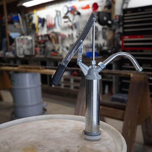 Fill-Rite SD11 Lever Hand Pump – 11 oz per Stroke Manual Fuel & Fluid Transfer Pump with Pail Spout and Telescoping Suction Pipe