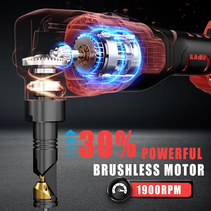 MtiolHig Cordless Metal Nibbler Compatible with Milwaukee 18V Battery,18-Gauge Electric Nibbler with Assist Handle & 2 Blades, 1900RPM Brushless Metal Cutter for Stainless Steel(Tool Only)
