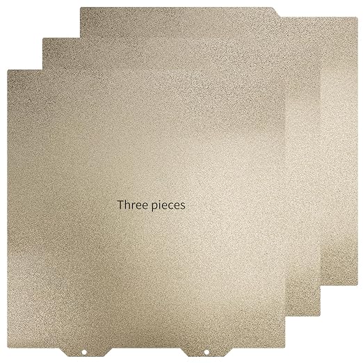 3-Pack PEI Build Plate 184×184mm for Bambu Lab A1 Mini, Double Sided Textured PEI Sheet Spring Steel Print Bed Compatible with Bambu Lab A1 Mini 3D Printers