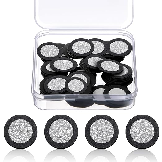 Kingdder 100 Pcs 3D Magnetic Tracking Dot for Scanner Scanning Reference Point Marker Diffuse Reflection Positioning Targets for 3D Scanning (Inner 12.0 mm Outer 19 mm)