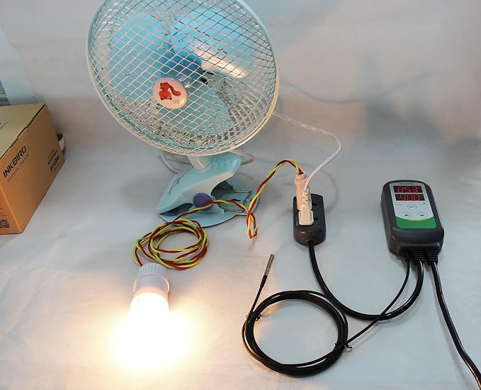 Inkbird ITC-308 with ITC-312 Temperature Controller for Plant Grow Tent Greenhouse Reptile for Heating and Cooling